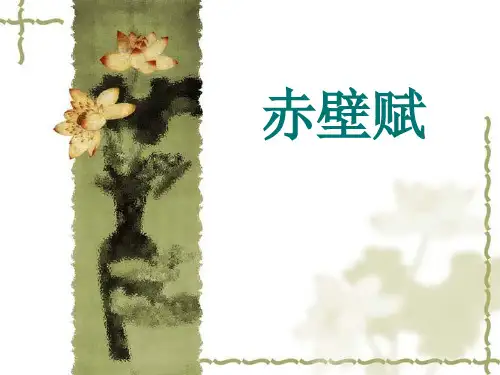 赤壁赋-知识点总结