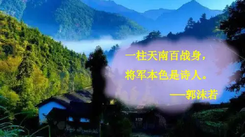 人教部编版统编九年级语文下册《梅岭三章》精品课件ppt