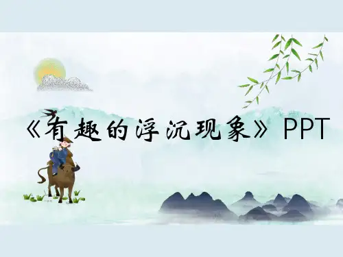 《有趣的浮沉现象》PPT