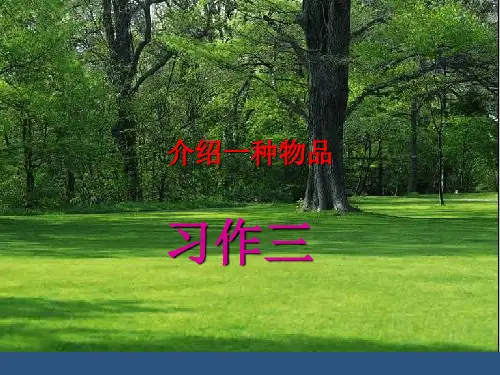 人教新课标五年级语文上册《习作三》课件