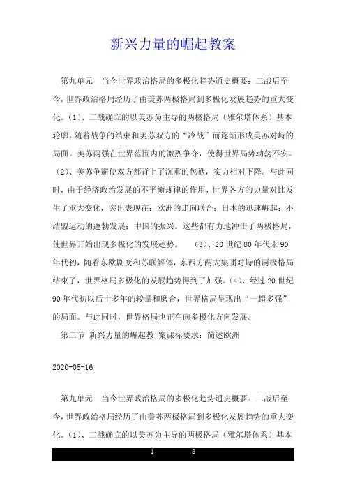 新兴力量的崛起教案.doc