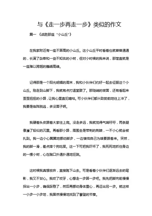 与《走一步再走一步》类似的作文