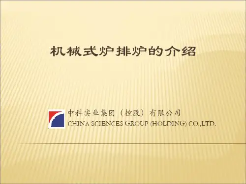机械式炉排炉的介绍