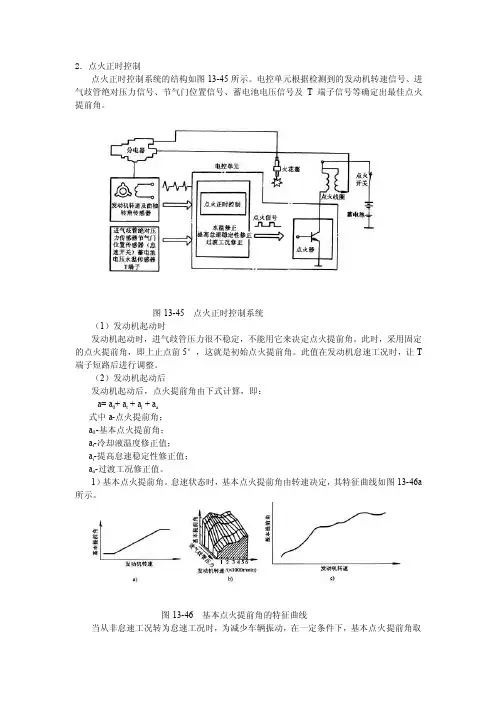 点火正时控制