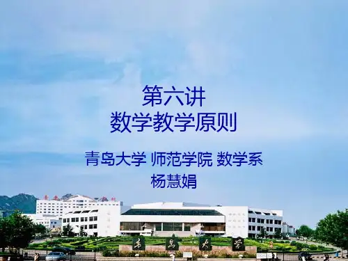 第6讲数学教学原则