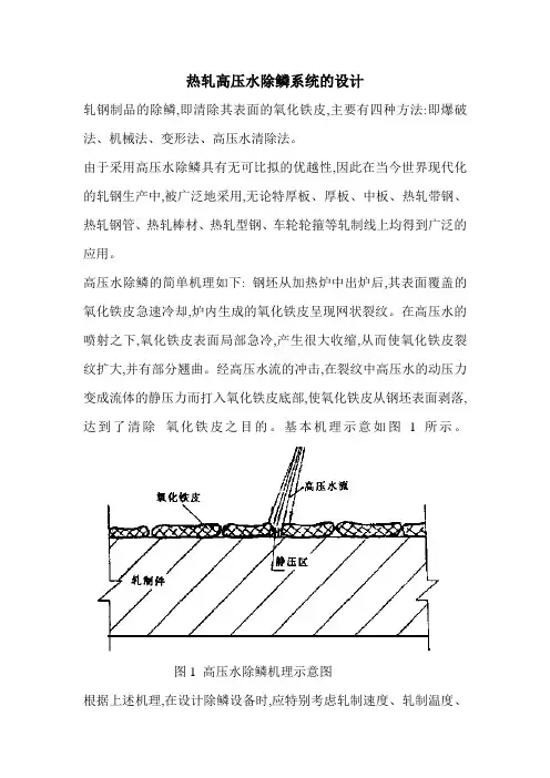 热轧高压水除鳞系统的设计