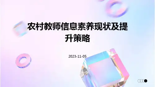 农村教师信息素养现状及提升策略
