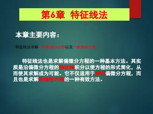 数学物理第六章-特征线法