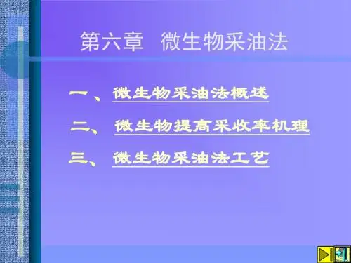 chapter6提高采收率原理
