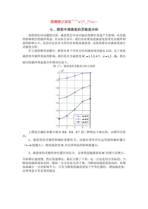 数学建模万能模板7灵敏度分析
