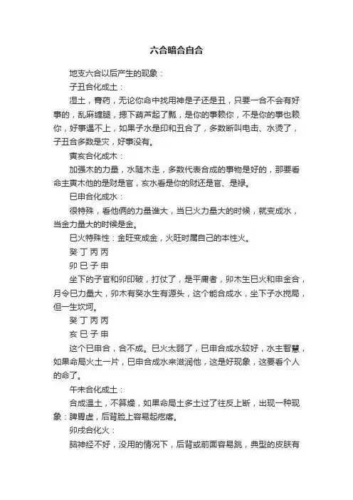 六合暗合自合