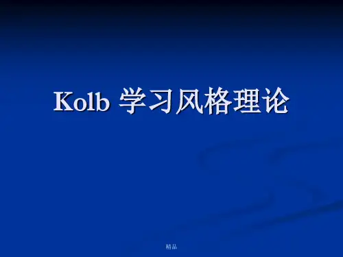 学习风格理论课件