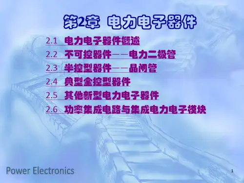 电力电子器件概述(2)