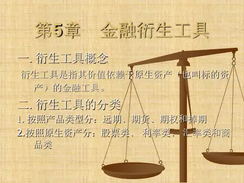 第5章 金融衍生工具  《证券投资学》PPT课件