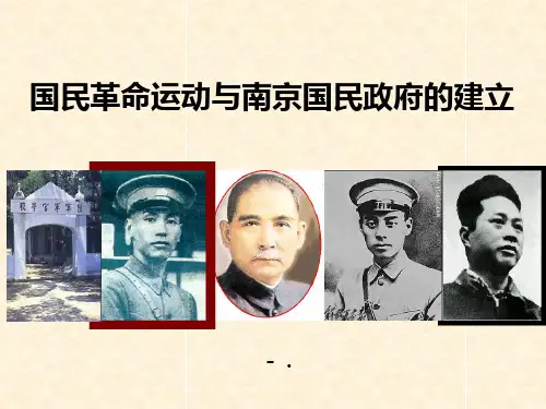 《国民革命运动与南京国民政府的建立》新民主主义革命的兴起PPT课件3