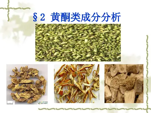 黄酮类成分分析