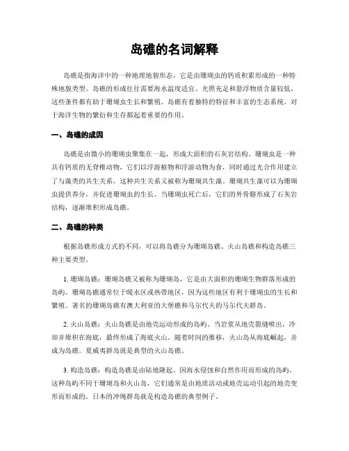岛礁的名词解释
