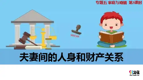 课件4：5.3 夫妻间的人身和财产关系