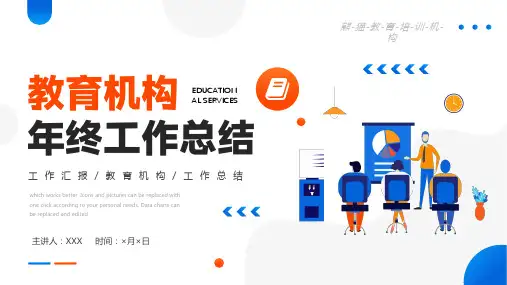 教育机构年终工作总结PPT模板