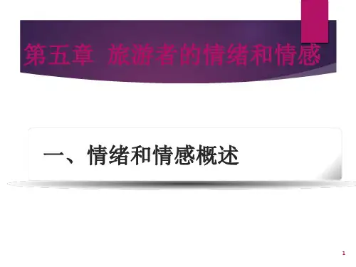 第五章旅游者的情绪和情感