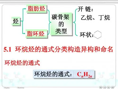 有机化学 第五章 环烷烃