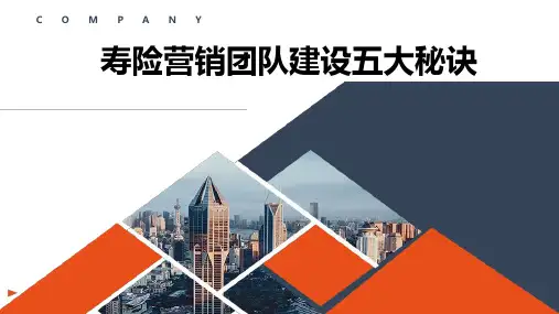 寿险营销团队建设五大秘诀