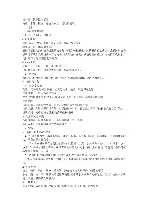 第一章--景观设计要素