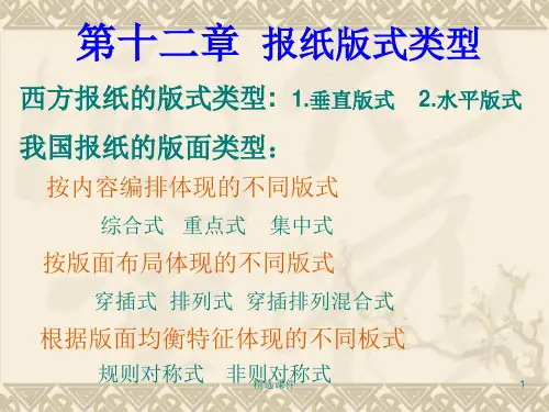 《报纸版式类型》PPT课件