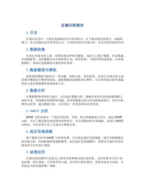 区域分析报告