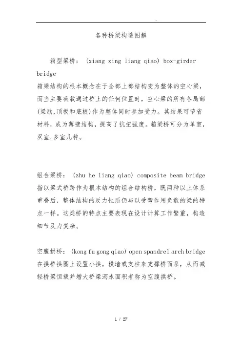 各种桥梁构造图解