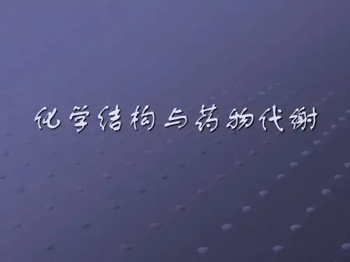 药物化学结构与代谢