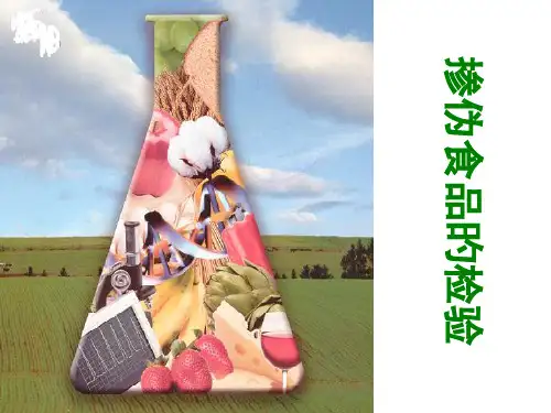 掺伪食品的检验