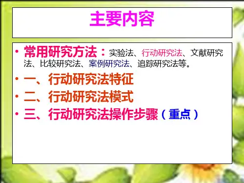 行动研究法概述