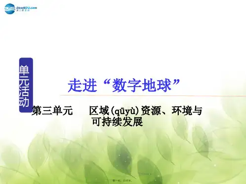 高中地理 第3单元 走进“数字地球”单元活动课件课件 鲁教版必修3