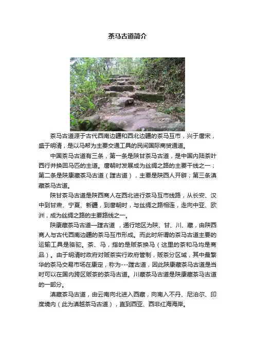茶马古道简介