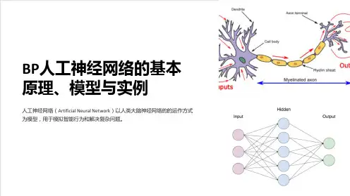 BP人工神经网络的基本原理、模型与实例