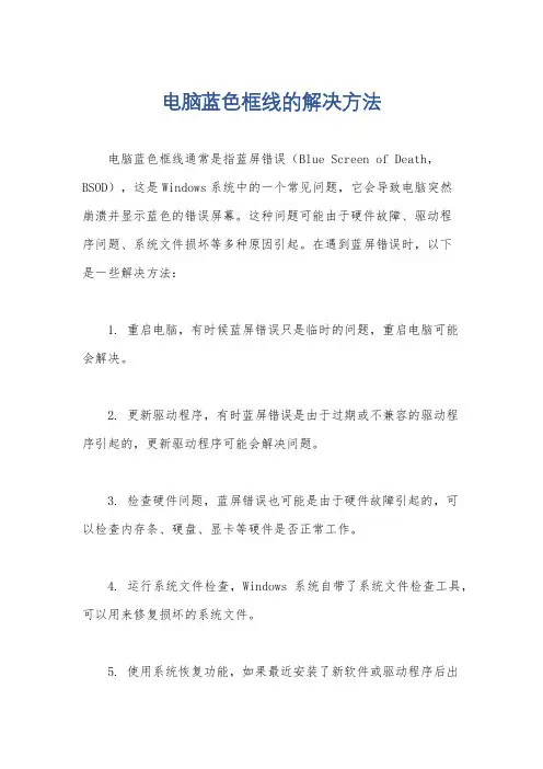 电脑蓝色框线的解决方法