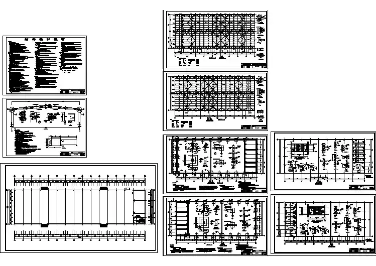 北京某车间轻钢结构厂房结构施工图纸