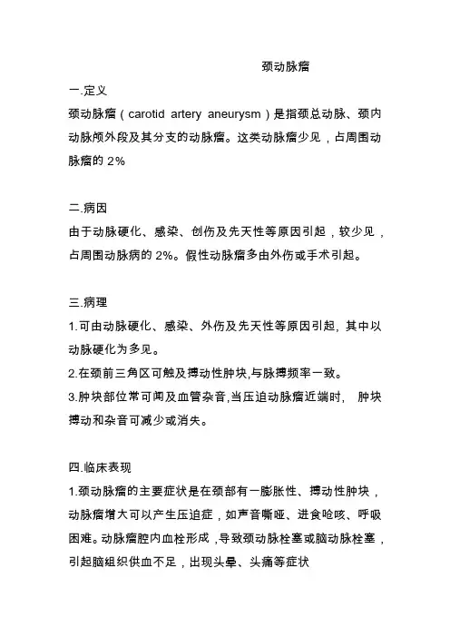 2.颈动脉瘤