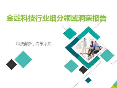 金融科技行业细分领域洞察报告