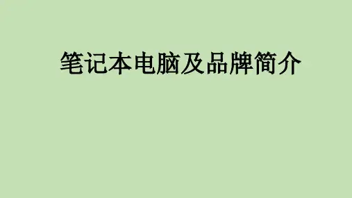 笔记本电脑及个别品牌简介