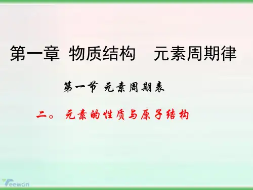 物质结构《元素周期表》 ppt课件