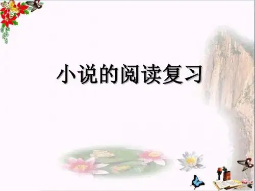 小说的阅读复习PPT优秀课件
