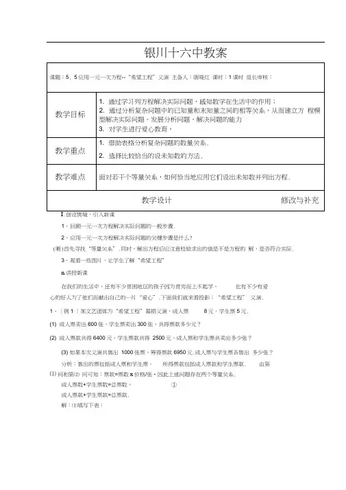 55希望工程义演