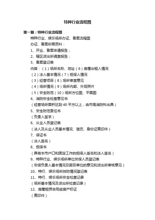 特种行业流程图