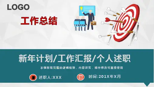 年终工作述职新年计划PPT模板