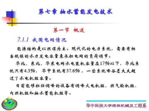 抽水蓄能发电技术