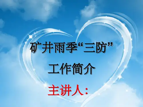 雨季三防工作简介ppt课件
