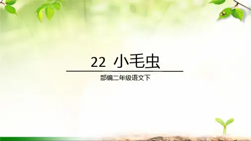 22《小毛虫》(课件)统编版语文二年级下册