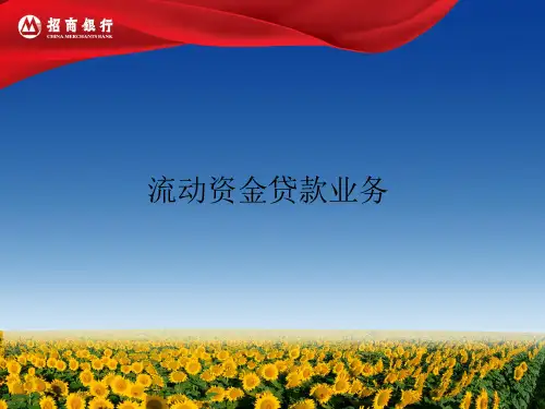 银行流动资金贷款业务